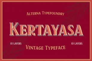 Kertayasa Layered Typeface Font Download