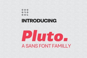 Pluto Sans Serif Font Download