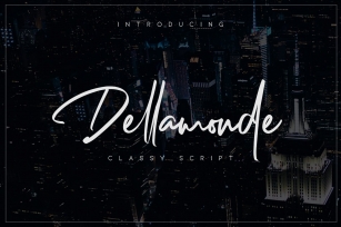 Dellamonde // Classy Script Font Download