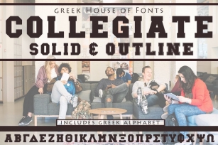 Collegiate Greek Set Font Download