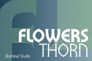 Flowers Thorn Font Download
