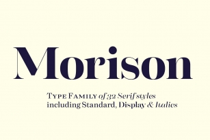Morison Display  Serif Font Download