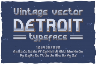 Detroit OTF vintage label font. Font Download
