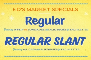 Ed's Market Regular Slant Font Download