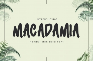 Macadamia Handwritten Font Download