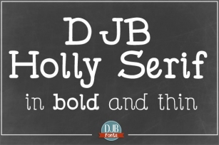 DJB Holly Serif Font Download