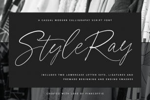 Style Ray Modern Calligraphy Script Font Download