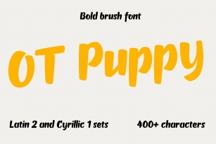OT Puppy brush font Font Download