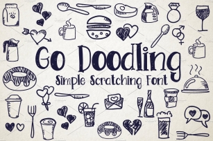 Go Doodling, Scratching Font Download