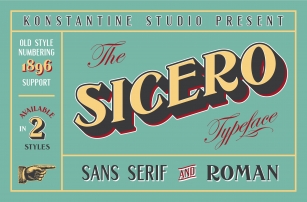 Sicero Vintage Logo Branding Font Download