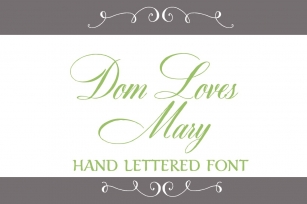 Dom Loves Mary Font Download