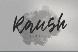 Raush || Multilingual Brush Script Font Download