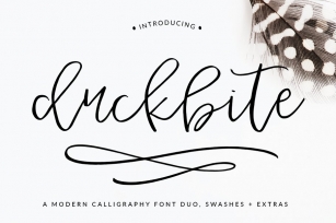 Duckbite Family Font Download