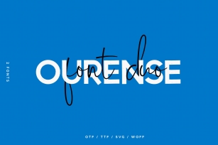 Ourense font duo Font Download
