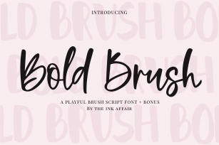 Bold Brush + Bonus Font Download