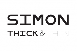 SIMON Thick  Thin Display Font Download