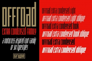Offroad Extra Condensed Family Font Download
