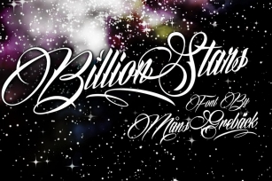Billion Stars Font Download