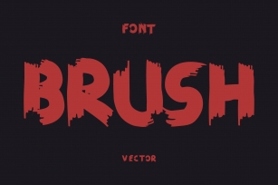 Vector. Brush Font Download