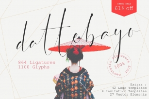 Dattebayo Signature 61% off + Extras Font Download