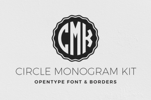 Circle Monogram Kit Font Download