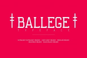 Ballege Typeface Font Download