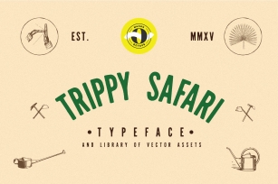Trippy Safari  Illustrations Font Download