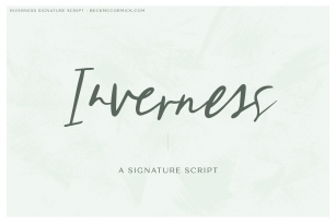 Inverness Signature Script Font Download