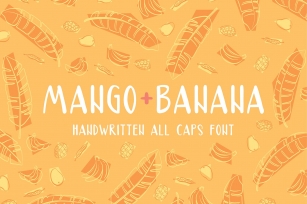 MANGO+BANANA handwritten font Font Download