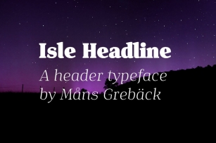 Isle Headline Font Download