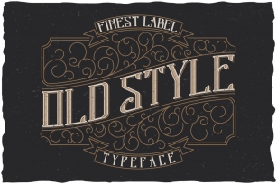 Old Style Label typeface Font Download