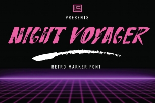 Night Voyager Marker Font Download