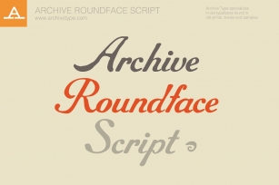 Archive Roundface Script Font Download