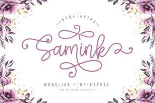 Samink Monoline + Extras Font Download