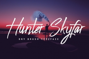 Hunter Skyfar- Dry Brush Script Font Download