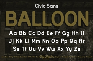 Civic Sans Balloon Font Download