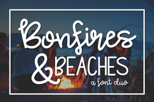 Bonfires  Beaches a Duo Font Download