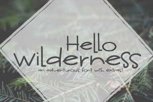 NEW! Hello Wilderness Sans Font Download