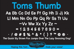 Toms Thumb Font Download