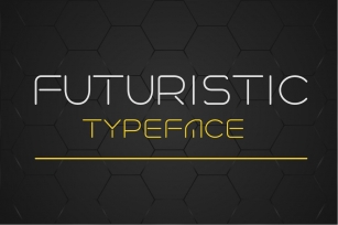 Futuristic linear style typeface. Font Download