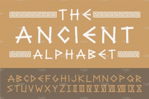 Ancient english creative alphabet Font Download