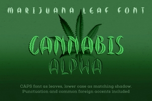 Cannabis Leaf Font Download