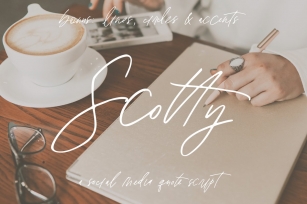 Scotty: a Social Media Quote Script Font Download