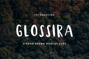 Glossira for Header  Text Font Download