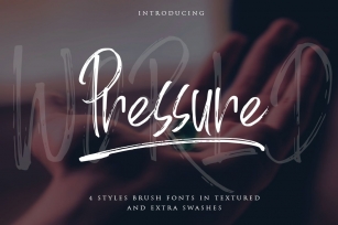 World Pressure / 4 Brush Styles Font Download