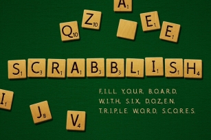 Scrabblish Game Letters Font Download
