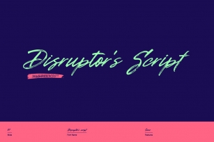 Disruptor's Script Font Download