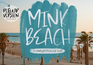 Mink Beach + SVG Font Download