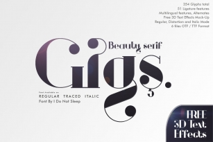 Gigs Beauty Serif Font Download