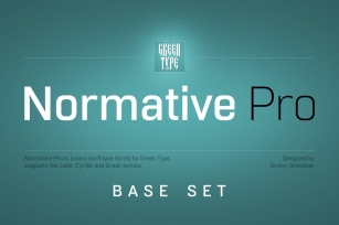Normative Pro – 4 fonts Font Download